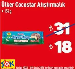 ÜLKER COCOSTAR ATIŞTIRMALIK ÇİKOLATA